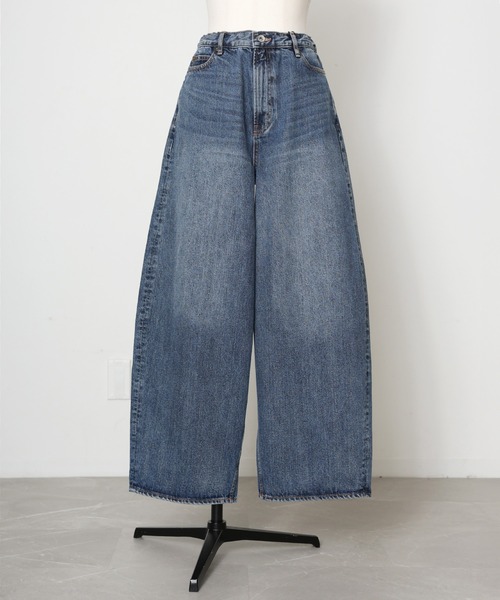 Floran(フローラン)の「【BITBLUE】イージー バレルデニム(デニムパンツ・レディース・ブルー・1/2/0)」の14枚目の写真