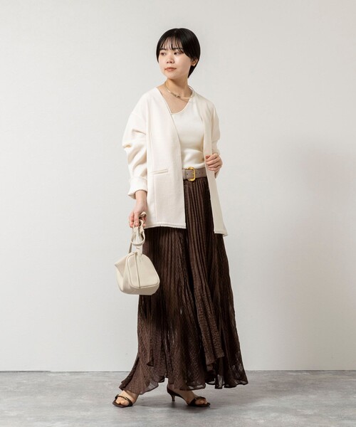 NOLLEY’S(ノーリーズ)の「【WEB限定】ウォッシャブルシアーチェックプリーツスカート(スカート・レディース・ブラック系その他/グリーン系その他/ベージュ系その他・FREE)」の20枚目の写真