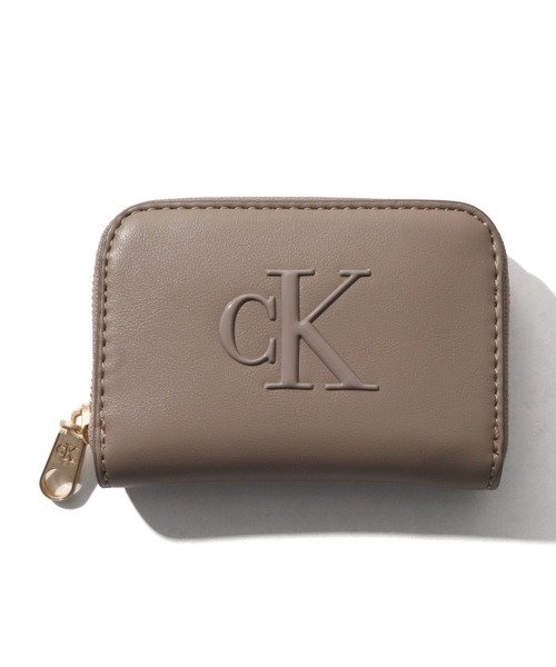 セール】【Calvin Klein/カルバンクライン】BOLD CK MEDIUM ZIP AROUND