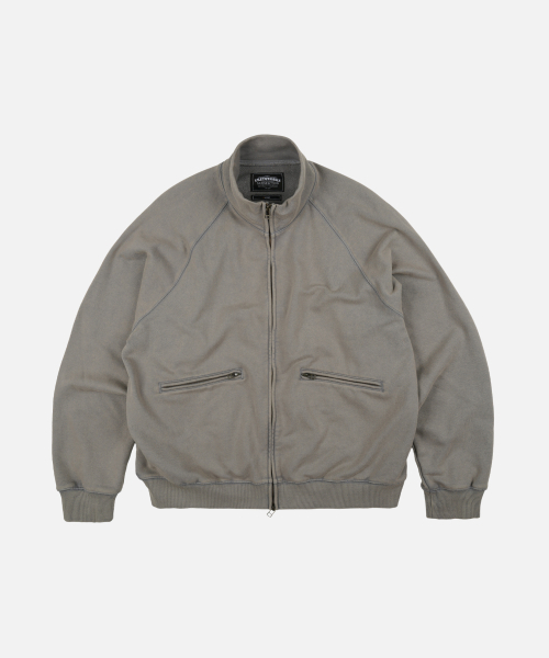 VINTAGE DYEING FULL ZIP SWEAT _ VINTAGE GRAY