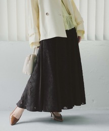 COHINA（コヒナ）の「シアージャカードフレアスカート 【低身長・小柄女性】（スカート）」