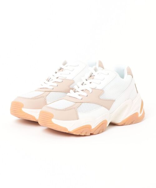 la farfa SHOES(ラ・ファーファ シューズ)の「la farfa shoes ボリュームソール メッシュスニーカー(スニーカー・レディース・グリーン/シルバー/ブラック/ホワイト・L/M/XL/LL)」の1枚目の写真