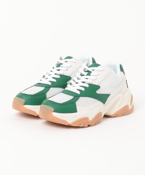 la farfa SHOES(ラ・ファーファ シューズ)の「la farfa shoes ボリュームソール メッシュスニーカー(スニーカー・レディース・グリーン/シルバー/ブラック/ホワイト・L/M/XL/LL)」の3枚目の写真