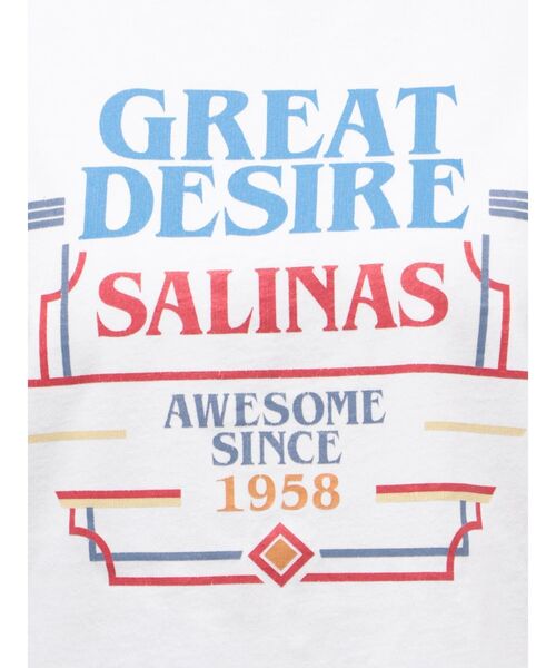 Ungrid（アングリッド）の「GREAT DESIRE Tee（Tシャツ/カットソー・レディース・ピンク/オフホワイト/チャコールグレー・FREE）」の10枚目の写真