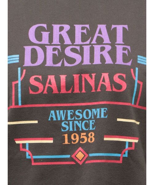 Ungrid（アングリッド）の「GREAT DESIRE Tee（Tシャツ/カットソー・レディース・ピンク/オフホワイト/チャコールグレー・FREE）」の12枚目の写真