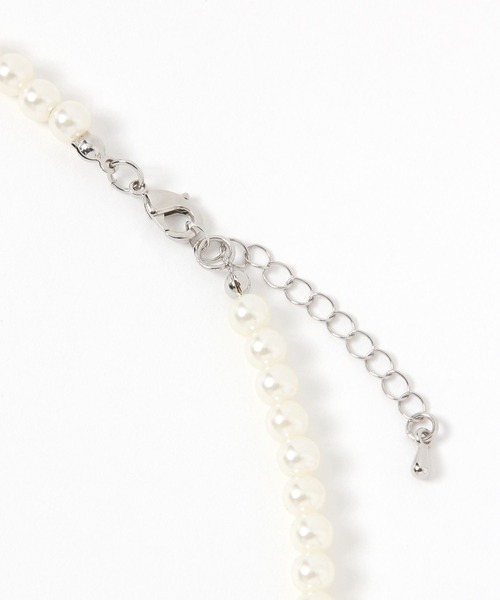 LEPSIM（レプシィム）の「《オフィスライン》ネクタイネックレス　645410（ネックレス・レディース・アイボリー/ガンメタ/シルバー・ONE SIZE）」の7枚目の写真