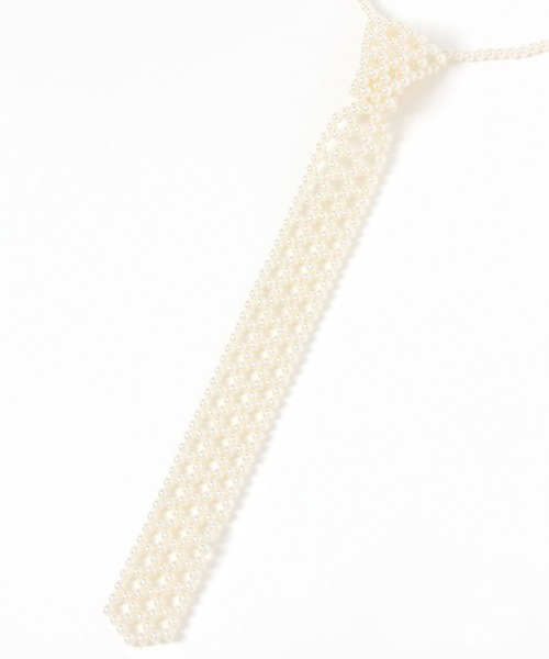 LEPSIM（レプシィム）の「《オフィスライン》ネクタイネックレス　645410（ネックレス・レディース・アイボリー/ガンメタ/シルバー・ONE SIZE）」の9枚目の写真