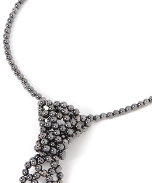 LEPSIM（レプシィム）の「《オフィスライン》ネクタイネックレス　645410（ネックレス・レディース・アイボリー/ガンメタ/シルバー・ONE SIZE）」の10枚目の写真