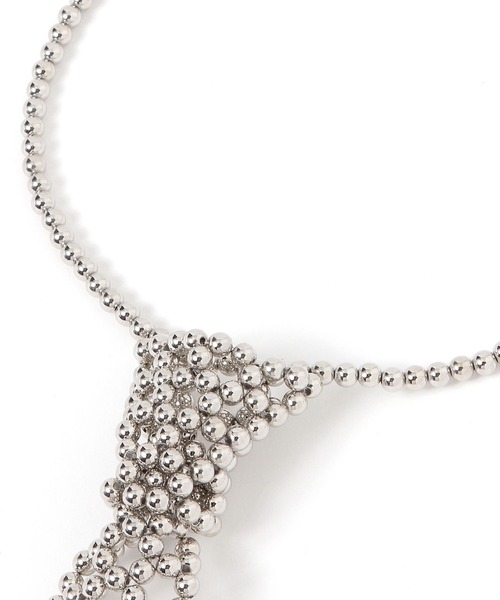 LEPSIM（レプシィム）の「《オフィスライン》ネクタイネックレス　645410（ネックレス・レディース・アイボリー/ガンメタ/シルバー・ONE SIZE）」の12枚目の写真