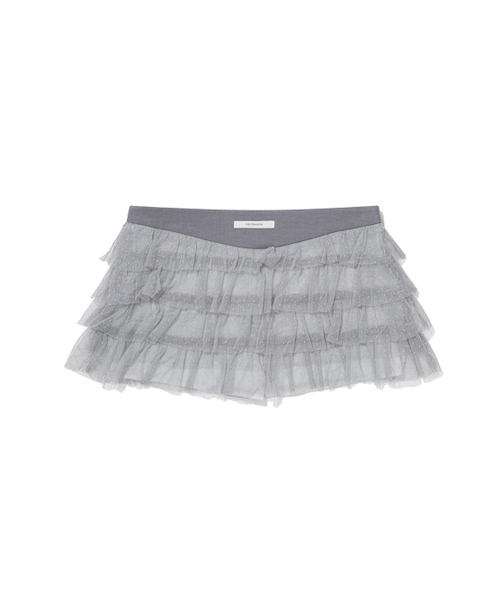 UGLY SHADOW（アグリーシャドウ）の「DOT MESH CANCAN SKIRT(GREY)（その他パンツ・レディース・その他・MEDIUM/SMALL）」の4枚目の写真