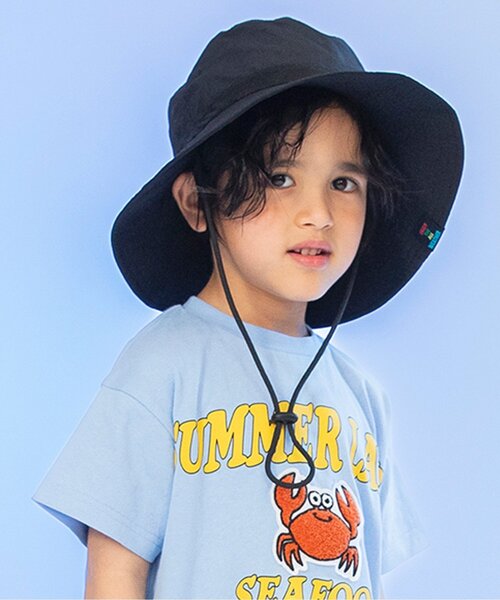 BREEZE（ブリーズ）の「【撥水加工/UVカット】アウトドアハット（ハット・キッズ・ブラック/ピンク/レインボー/シルバーグレー/その他13/その他12/チェック/その他11・50/52/54/56/58）」の2枚目の写真