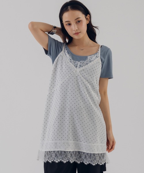 lace camisole / レースキャミソール（キャミソール）｜MUHET