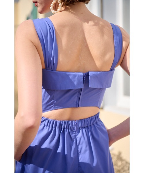Estella.K(エステラケー)の「Rebecca Sheer Tape Dress レーステープスウィッチングドレス(ワンピース・レディース・オフホワイト/オレンジ/ブルー/ピンク系その他・FREE)」の16枚目の写真