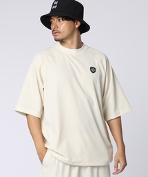 Psycho Bunny（サイコバニー）の「[WEB限定]3Dラバーエンブレム リラックスフィット 7分丈モックネックTシャツ（Tシャツ/カットソー）」