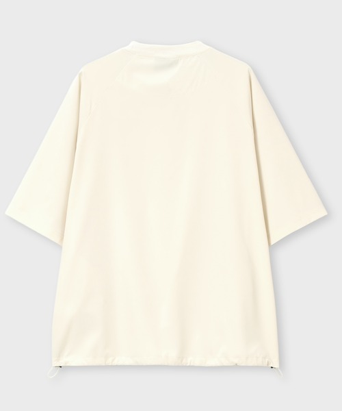 Psycho Bunny（サイコバニー）の「[WEB限定]3Dラバーエンブレム リラックスフィット 7分丈モックネックTシャツ（Tシャツ/カットソー・メンズ・キナリ/ブラック・X-LARGE/LARGE/MEDIUM/SMALL）」の4枚目の写真