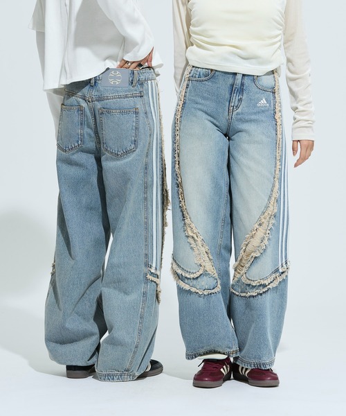 adidas（アディダス）の「TG ワイド DNM PTS パンツ / アディダスオリジナルス adidas Originals（デニムパンツ・メンズ・ブルー・24inch/33inch/32inch/30inch/28inch/27inch/26inch/25inch/34inch/35inch/40inch/38inch/36inch）」の10枚目の写真