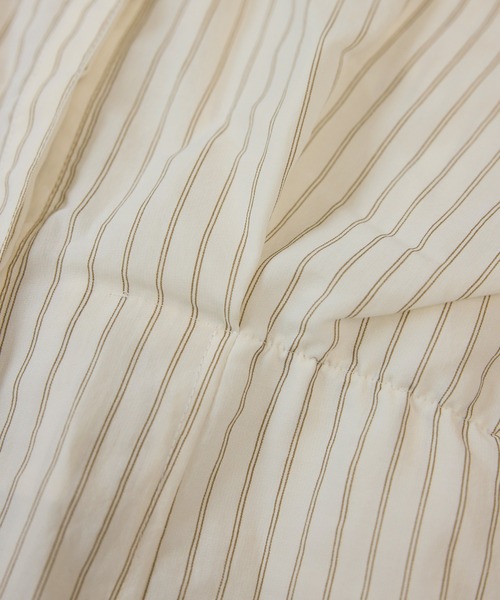 VIS(ビス)の「レイヤードストライプシャツ(シャツ/ブラウス・レディース・ホワイト/オフホワイト・FREE)」の8枚目の写真