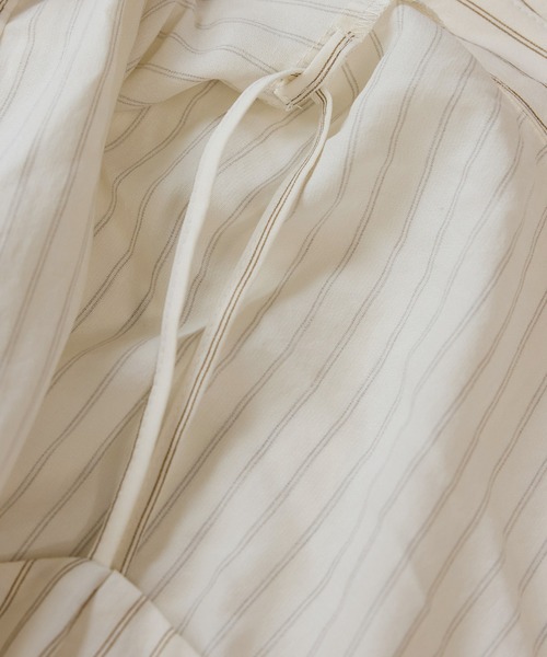 VIS(ビス)の「レイヤードストライプシャツ(シャツ/ブラウス・レディース・ホワイト/オフホワイト・FREE)」の9枚目の写真