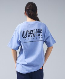 UNIVERSAL OVERALL | 【UNIVERSAL OVERALL/ユニバーサルオーバーオール】LOGO BACKPRINT TEE / バックプリントロゴクルーネックTシャツ/ユニセックス(Tシャツ/カットソー)
