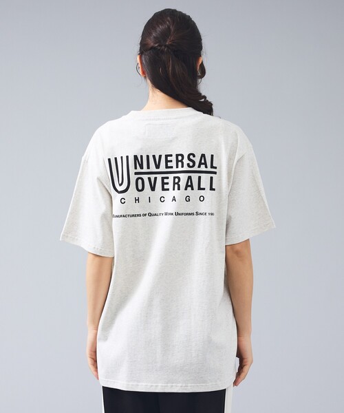 UNIVERSAL OVERALL(ユニバーサルオーバーオール)の「【UNIVERSAL OVERALL/ユニバーサルオーバーオール】LOGO BACKPRINT TEE / バックプリントロゴクルーネックTシャツ/ユニセックス(Tシャツ/カットソー・メンズ・ブルー系その他/グリーン系その他/ホワイト系その他/ホワイト/ネイビー/ブラック・M/L)」の10枚目の写真
