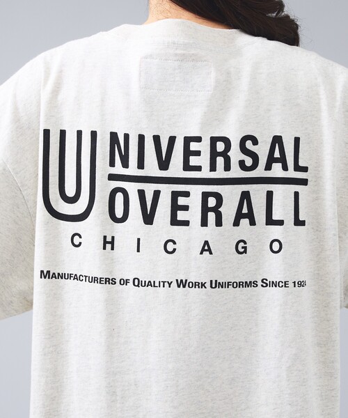 UNIVERSAL OVERALL(ユニバーサルオーバーオール)の「【UNIVERSAL OVERALL/ユニバーサルオーバーオール】LOGO BACKPRINT TEE / バックプリントロゴクルーネックTシャツ/ユニセックス(Tシャツ/カットソー・メンズ・ブルー系その他/グリーン系その他/ホワイト系その他/ホワイト/ネイビー/ブラック・M/L)」の11枚目の写真