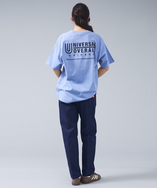 UNIVERSAL OVERALL(ユニバーサルオーバーオール)の「【UNIVERSAL OVERALL/ユニバーサルオーバーオール】LOGO BACKPRINT TEE / バックプリントロゴクルーネックTシャツ/ユニセックス(Tシャツ/カットソー・メンズ・ブルー系その他/グリーン系その他/ホワイト系その他/ホワイト/ネイビー/ブラック・M/L)」の18枚目の写真