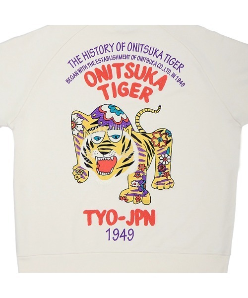 Onitsuka Tiger(オニツカタイガー)の「SWEAT TOP / スウェットトップ(スウェット・レディース・ベージュ/オフホワイト・S/XS/XL/L/M)」の4枚目の写真