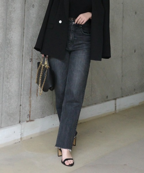 anuans（アニュアンス）の「【0サイズあり】Boys fit denim（デニムパンツ・レディース・ホワイト/ライトブルー/グレー・X-SMALL/SMALL/MEDIUM）」の2枚目の写真