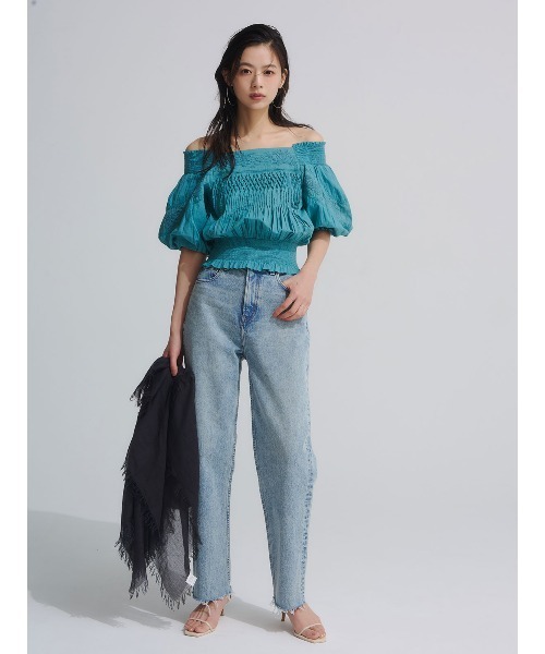 anuans（アニュアンス）の「【0サイズあり】Boys fit denim（デニムパンツ・レディース・ホワイト/ライトブルー/グレー・X-SMALL/SMALL/MEDIUM）」の4枚目の写真