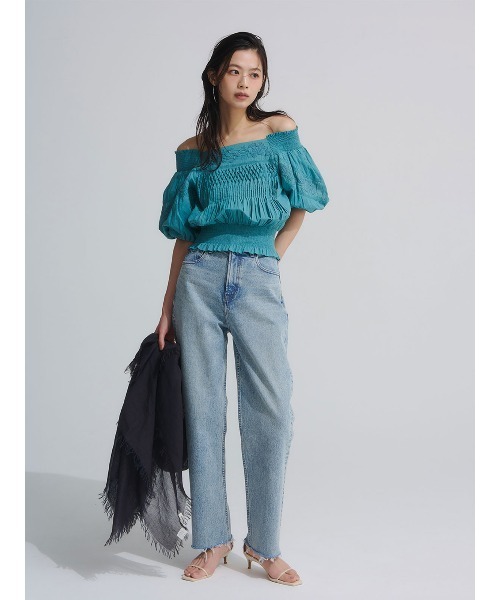 anuans（アニュアンス）の「【0サイズあり】Boys fit denim（デニムパンツ・レディース・ホワイト/ライトブルー/グレー・X-SMALL/SMALL/MEDIUM）」の5枚目の写真