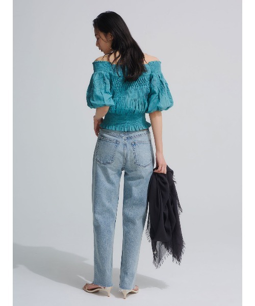 anuans（アニュアンス）の「【0サイズあり】Boys fit denim（デニムパンツ・レディース・ホワイト/ライトブルー/グレー・X-SMALL/SMALL/MEDIUM）」の8枚目の写真