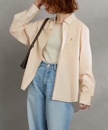 GYMPHLEX | [GYMPHLEX/ジムフレックス] ショート丈 ボタンダウン タイプライターストライプシャツ(シャツ/ブラウス)