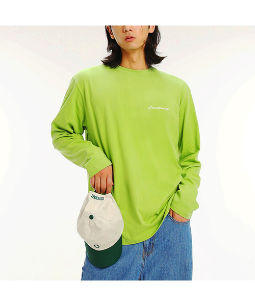 GRANFINNY（グランフィニ）の「ロングスリーブデイリー刺繍長袖Tシャツ GFLT03（Tシャツ/カットソー・レディース・ホワイト/ブラック/スカイブルー/オリーブ/チャコールグレー・MEDIUM/LARGE/X-LARGE/XX-LARGE）」の4枚目の写真