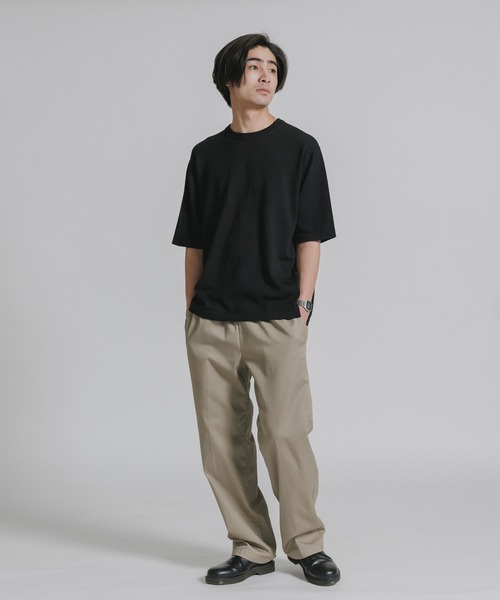 JOHN SMEDLEY(ジョンスメドレー)の「JOHN SMEDLEY/ジョンスメドレー TINDALL MENS T-SHIRT CN SS ウェルトヘム 半袖 コットンニットTシャツ 2026年 夏 夏服(Tシャツ/カットソー・メンズ・ブラック・M/L/XL)」の11枚目の写真