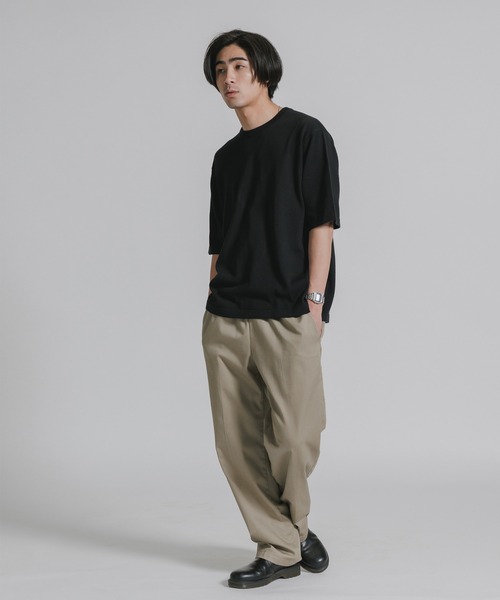 JOHN SMEDLEY(ジョンスメドレー)の「JOHN SMEDLEY/ジョンスメドレー TINDALL MENS T-SHIRT CN SS ウェルトヘム 半袖 コットンニットTシャツ 2026年 夏 夏服(Tシャツ/カットソー・メンズ・ブラック・M/L/XL)」の12枚目の写真