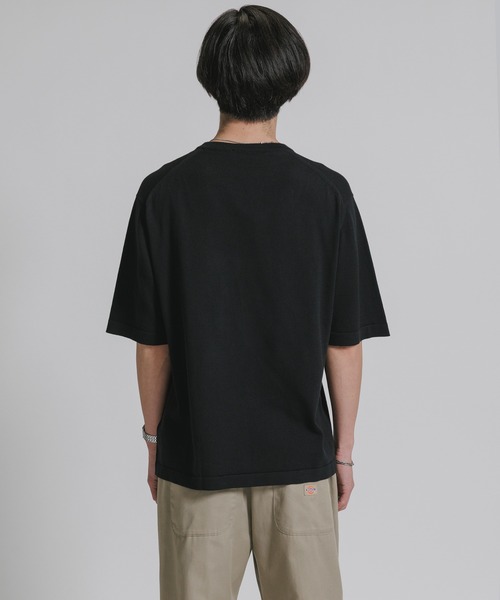 JOHN SMEDLEY(ジョンスメドレー)の「JOHN SMEDLEY/ジョンスメドレー TINDALL MENS T-SHIRT CN SS ウェルトヘム 半袖 コットンニットTシャツ 2026年 夏 夏服(Tシャツ/カットソー・メンズ・ブラック・M/L/XL)」の18枚目の写真