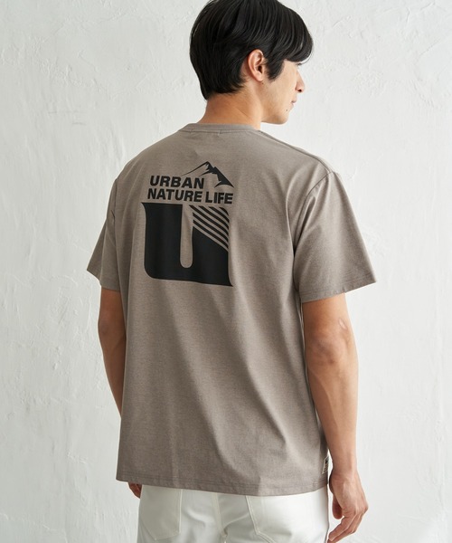 ikka（イッカ）の「【吸水速乾】URBAN NATURE LIFE アーバンネイチャーライフ ドライSP冷感プリントTシャツ（Tシャツ/カットソー・メンズ・ネイビー/ミント/ホワイト/グレイッシュベージュ・XL/L/M/S）」の3枚目の写真