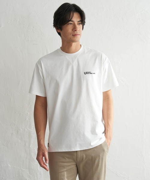 ikka（イッカ）の「【吸水速乾】URBAN NATURE LIFE アーバンネイチャーライフ ドライSP冷感プリントTシャツ（Tシャツ/カットソー・メンズ・ネイビー/ミント/ホワイト/グレイッシュベージュ・XL/L/M/S）」の10枚目の写真