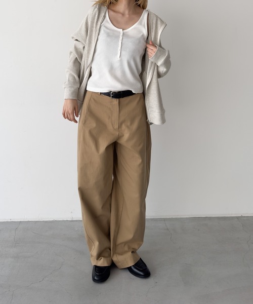 CANAL JEAN(キャナルジーン)の「El mar リブヘンリータンクトップ(タンクトップ・レディース・パープル/ホワイト/グレー・ONE SIZE)」の8枚目の写真