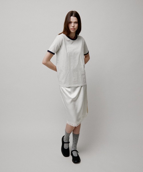 FUULLY STUDIO(フーリィーステューディオ)の「リンガールーズTEE(Tシャツ/カットソー・レディース・オートミール/オフホワイト/ブラック・FREE)」の10枚目の写真