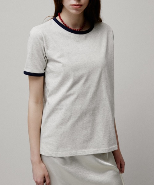 FUULLY STUDIO(フーリィーステューディオ)の「リンガールーズTEE(Tシャツ/カットソー・レディース・オートミール/オフホワイト/ブラック・FREE)」の9枚目の写真