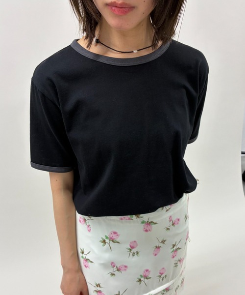 FUULLY STUDIO(フーリィーステューディオ)の「リンガールーズTEE(Tシャツ/カットソー・レディース・オートミール/オフホワイト/ブラック・FREE)」の15枚目の写真