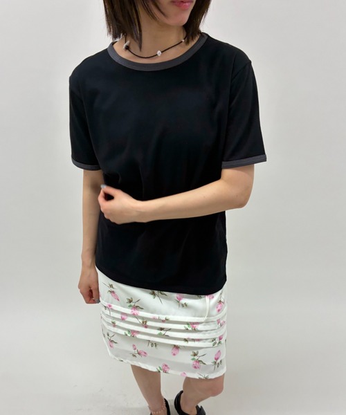 FUULLY STUDIO(フーリィーステューディオ)の「リンガールーズTEE(Tシャツ/カットソー・レディース・オートミール/オフホワイト/ブラック・FREE)」の17枚目の写真