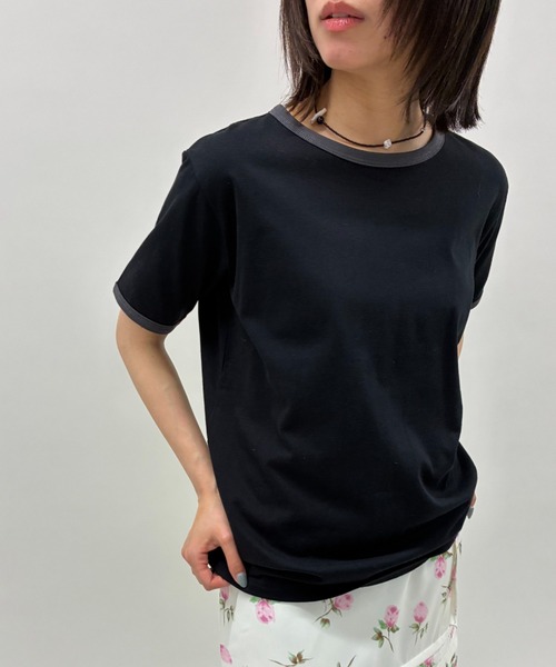 FUULLY STUDIO(フーリィーステューディオ)の「リンガールーズTEE(Tシャツ/カットソー・レディース・オートミール/オフホワイト/ブラック・FREE)」の18枚目の写真