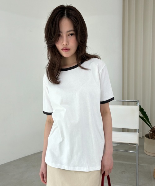 FUULLY STUDIO(フーリィーステューディオ)の「リンガールーズTEE(Tシャツ/カットソー・レディース・オートミール/オフホワイト/ブラック・FREE)」の21枚目の写真