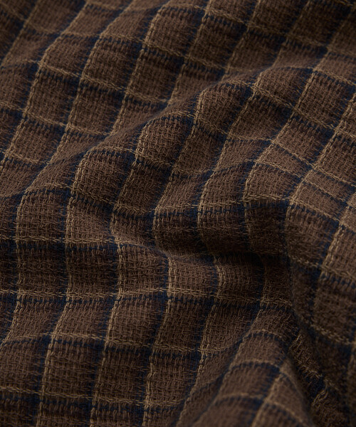 FREAK'S STORE(フリークスストア)の「AUSTRALIAN COTTON オープンカラー チェックシャツ ショートスリーブ/オーストラリアン コットン S/S OC SHT(シャツ/ブラウス・メンズ・ブラック/ベージュ/サックスブルー・LARGE/MEDIUM)」の22枚目の写真