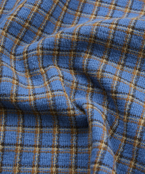 FREAK'S STORE(フリークスストア)の「AUSTRALIAN COTTON オープンカラー チェックシャツ ショートスリーブ/オーストラリアン コットン S/S OC SHT(シャツ/ブラウス・メンズ・ブラック/ベージュ/サックスブルー・LARGE/MEDIUM)」の14枚目の写真