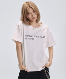 MSG（エムエスジー）の「ヘビーウエイトグラフィックルーズクルーネックTシャツ（Tシャツ/カットソー）」