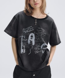 MSG（エムエスジー）の「ヘビーウエイトグラフィックルーズクルーネックTシャツ（Tシャツ/カットソー）」