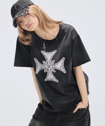 MSG（エムエスジー）の「ヘビーウエイトグラフィックルーズクルーネックTシャツ（Tシャツ/カットソー）」